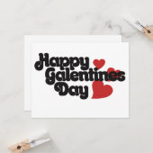 Happy Galentines Day Karte (Vorderseite/Rückseite Beispiel)
