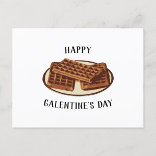 Happy Galentine's Day Parks & Rec Feiertagspostkarte