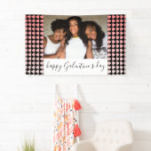 Happy Galentine's Day Pink Heart Foto Friend Banner (Insitu)
