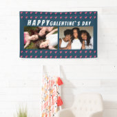 Happy Galentine's Day Pink Heart Friend 2 Foto Banner (Insitu)