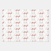 Happy Galentine's Day Pink Strawberry Cocktail Geschenkpapier Set (Vorderseite 3)