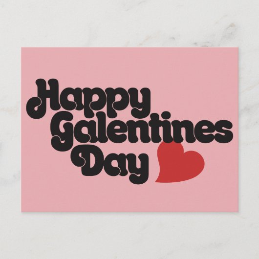 Happy Galentines Day Postkarte (Vorderseite)