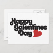Happy Galentines Day Postkarte (Vorne/Hinten)
