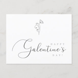 Happy Galentines Day Quote Botanisch Postkarte