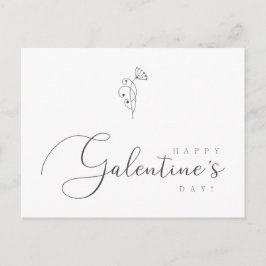 Happy Galentines Day Quote Botanisch Postkarte
