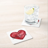 Happy Galentines Day Rechteckiger Pappuntersetzer (Vor Ort)