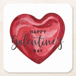 Happy Galentines Day Rechteckiger Pappuntersetzer