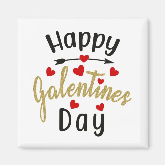 Happy Galentines Day Valentines Liebe Freundschaft Magnet (Vorne)