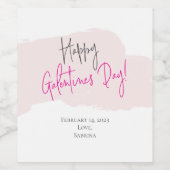 Happy Galentine's Day Wine Labels Weinetikett (Einzelnes Label)