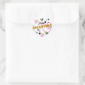 Happy Galentines Runder Aufkleber (Tasche)