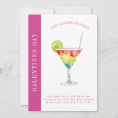 Happy Galentines Tag Moderne Freundschaftställe Feiertagskarte (Vorderseite)