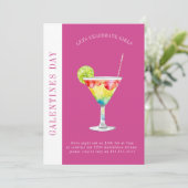 Happy Galentines Tag Moderne Freundschaftställe Feiertagskarte (Stehend Vorderseite)