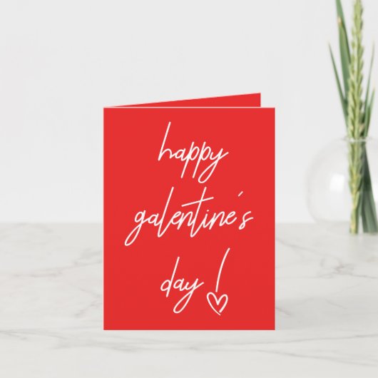 Happy Galentine's Valentine's Holiday Card Feiertagskarte (Vorderseite)