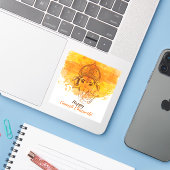 Happy Ganesh Chaturthi Aufkleber (Laptop mit iPhone)