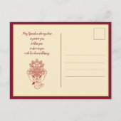 Happy Ganesh Chaturthi, eigener Text, Gradientenma Postkarte (Rückseite)