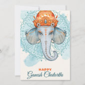 Happy Ganesh Chaturthi Einladung (Vorderseite)