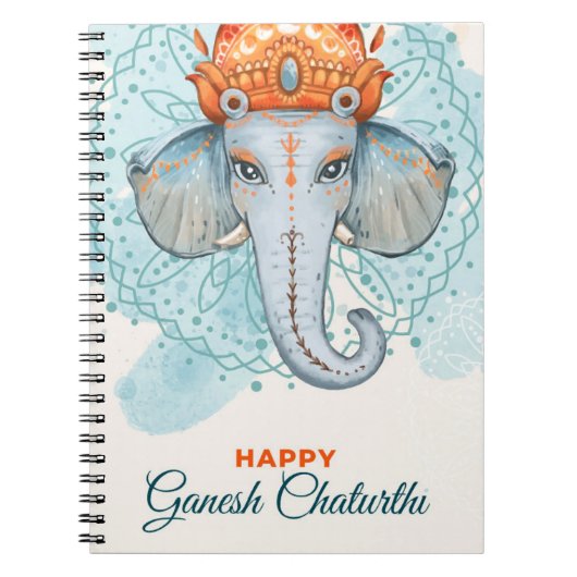 Happy Ganesh Chaturthi Notizblock (Vorderseite)