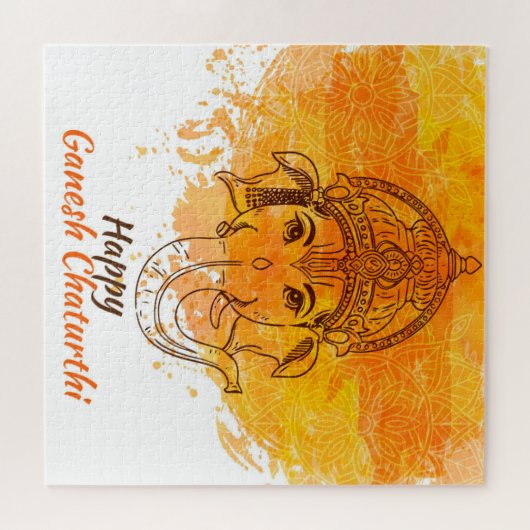 Happy Ganesh Chaturthi Puzzle (Horizontal)