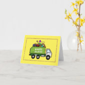 Happy Garbage Man Day Trivia Grußkarte Karte (Gelbe Blume)