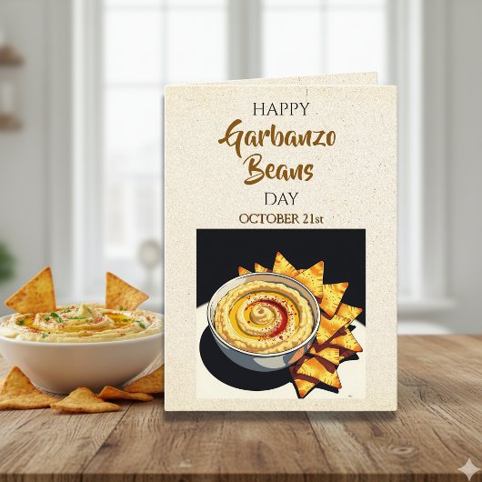 Happy Garbanzo Bean Day | 21. Oktober Karte