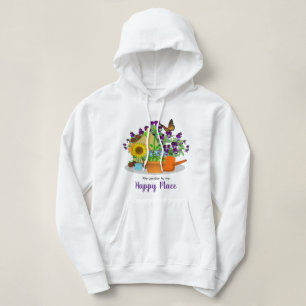 Happy Garden Blume Summer White Hoodie