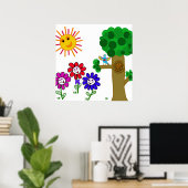 Happy Garden Kids Poster (Heimbüro)
