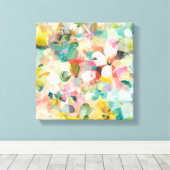 Happy Garden | Weichpastel Leinwanddruck (Insitu (Holzboden))