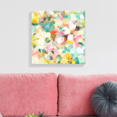 Happy Garden | Weichpastel Leinwanddruck (Insitu (Wohnzimmer))