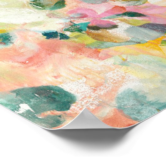 Happy Garden | Weichpastel Poster (Ecke)