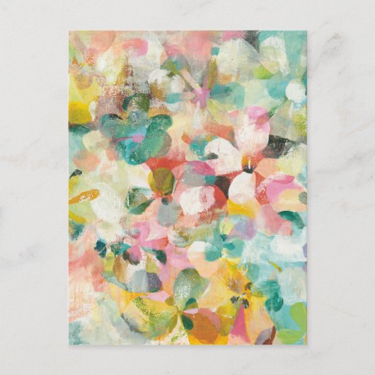 Happy Garden | Weichpastel Postkarte (Vorderseite)