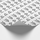 Happy Gary ᕕ( ᐛ )ᕗ Meme Emoticon Emoji Text Art Geschenkpapier (Ecke)