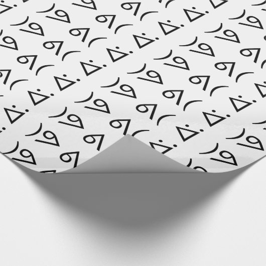 Happy Gary ᕕ( ᐛ )ᕗ Meme Emoticon Emoji Text Art Geschenkpapier (Ecke)