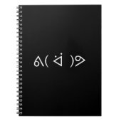 Happy Gary ᕕ( ᐛ )ᕗ Meme Emoticon Emoji Text Art Notizblock (Vorderseite)