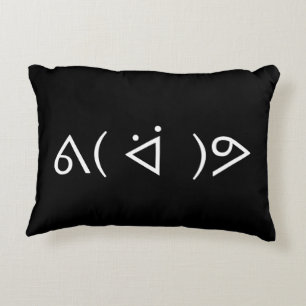 Happy Gary ᕕ( ᐛ )ᕗ Meme Emoticon Emoji Text Art Zierkissen