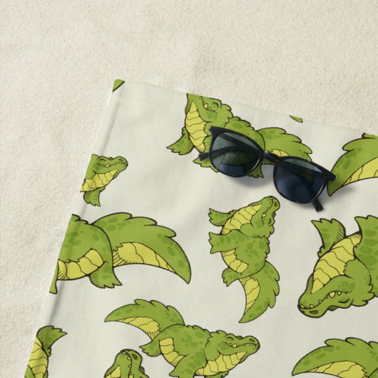 Happy Gator Strandtuch (Beispiel)