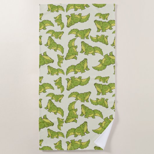 Happy Gator Strandtuch (Vorderseite)