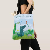 Happy Gator über die Print-Tasche Tasche (Von Nahem)