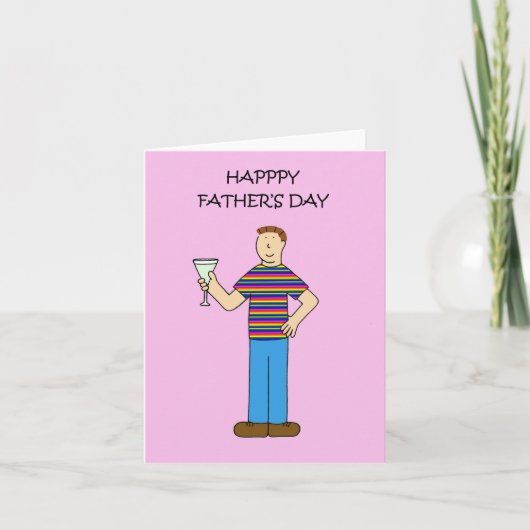 Happy Gay Father's Day Karte (Vorderseite)