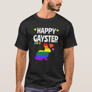 Happy Gayster Funny LGBT Gay Pride Ostereier Hunt T-Shirt