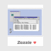 Happy Geburtstag Custom Windows 95 Computer Theme Aufkleber (Blatt)