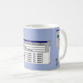 Happy Geburtstag Custom Windows 95 Computer Theme Kaffeetasse (VorderseiteRechts)
