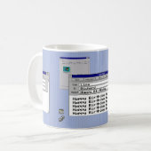 Happy Geburtstag Custom Windows 95 Computer Theme Kaffeetasse (Vorderseite Links)