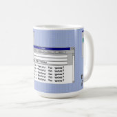 Happy Geburtstag Custom Windows 95 Computer Theme Kaffeetasse (VorderseiteRechts)