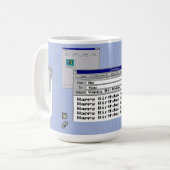 Happy Geburtstag Custom Windows 95 Computer Theme Kaffeetasse (Vorderseite Links)