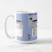 Happy Geburtstag Custom Windows 95 Computer Theme Kaffeetasse (Links)