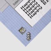 Happy Geburtstag Custom Windows 95 Computer Theme Seidenpapier (Detail)