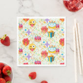 Happy Geburtstag Emoji Napkins Serviette (Beispiel)