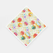 Happy Geburtstag Emoji Napkins Serviette (Ecke)