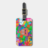 Happy Geburtstag gekackt Emoji Gepäckanhänger (Vorderseite vertikal)