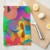 Happy Geburtstag gekackt Emoji Küchentuch (Viertel Falte)